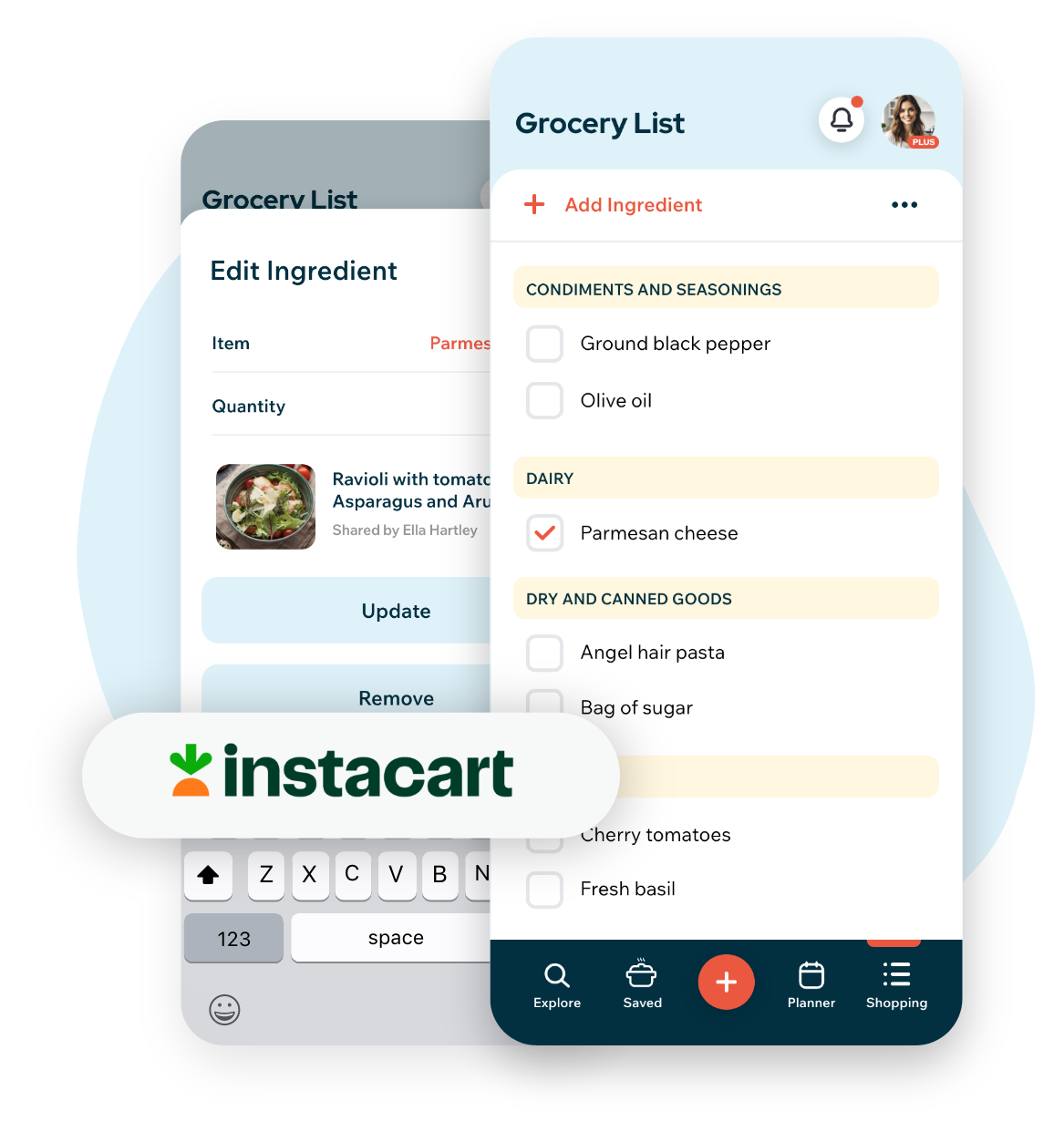 Recipe Cloud iOS App 4.0 Shopping List and Instacart Features Recipe Cloud iOS App 4.0 Shopping List and Instacart Features