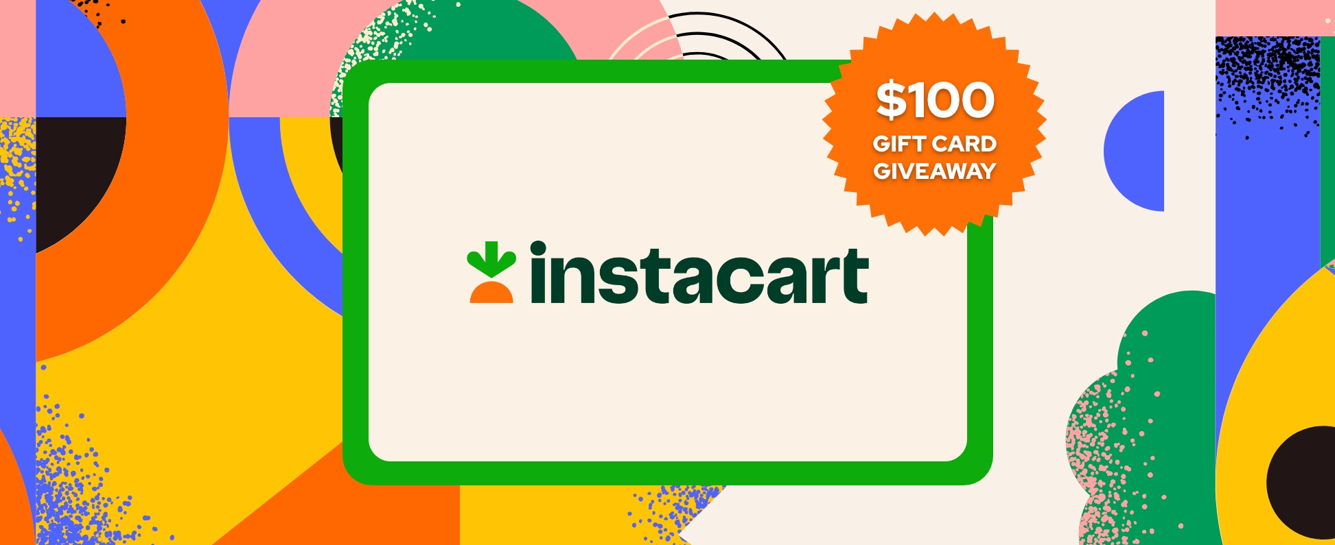 Recipe Cloud $100 Instacart Gift Card Giveaway