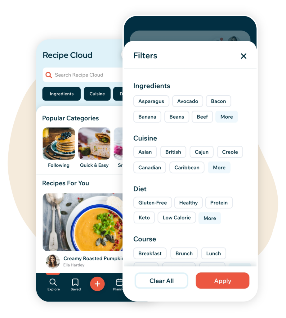 Recipe Cloud iOS App 4.0 Search and Filters