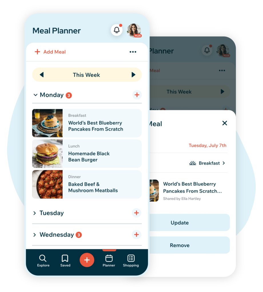 Recipe Cloud iOS App 4.0 Meal Planner
